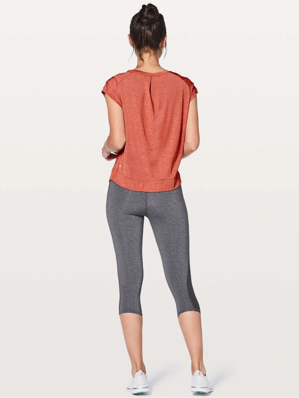 Lululemon Orange Gait Keeper Short Sleeve Top